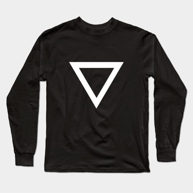 Triangular Shape T-shirt Long Sleeve T-Shirt by Javio